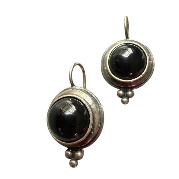 925 Sterling Silver &  Stone Earrings - Picture 1 of 6